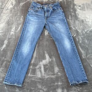 Levi's 501 Women's Jeans Straight Leg Size 26 High Rise 4 Button Fly